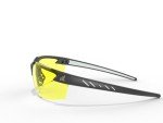 EDGE Zorge G2 Wrap-Around Safety Glasses, Anti-Scratch, Non-Slip, UV 400, Military Grade, ANSI/ISEA & MCEPS Compliant, 5.04" Wide, Black Frame/Yellow Lens