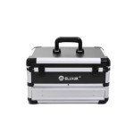 ELIAUK Tool Box Hard Case Tool Organizer Storage Cabinet Carry Case Tool box with Drawers(Silver)