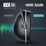 [2 Packs] SNR 35dB Ear Muffs Noise Reduction, Adjustable Hearing Protection Earmuffs, Hearing Protection Ear Muffs,Noise Cancelling Headphones for Autism, Safety Earmuffs for Shooting, Mowing, Hunting