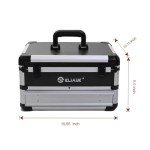 ELIAUK Tool Box Hard Case Tool Organizer Storage Cabinet Carry Case Tool box with Drawers(Silver)