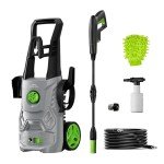 Pressure Washer, 4200PSI 2.6 GPM Power Washer with Foam Cannon 23FT Hose PATOOLIO Electric High Pressure Washer for Fences, Patios, Decks, Patios and Cars Powerwasher