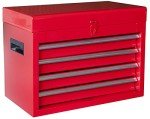 BIG RED ATBT1204R-RED Detachable 4 Drawer Tool Chest with Large Storage Cabinet and Adjustable Shelf, 20.3" l x 11" w x 40.4" h
