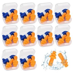 Shooting Ear Protection - 10 Pairs Noise Cancelling Ear Plugs for Gun Range, Sleeping & Swimming