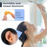 Shooting Ear Protection - 10 Pairs Noise Cancelling Ear Plugs for Gun Range, Sleeping & Swimming