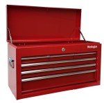 Workington Portable Metal Tool Chest with 6 Drawers, 24" 6-Drawer Tool Chest Cabinet with Ball Bearing Drawer Slides, Steel Tool Storage Box Organizer 4005 Red