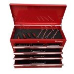 Workington Portable Metal Tool Chest with 6 Drawers, 24" 6-Drawer Tool Chest Cabinet with Ball Bearing Drawer Slides, Steel Tool Storage Box Organizer 4005 Red