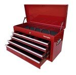 Workington Portable Metal Tool Chest with 6 Drawers, 24" 6-Drawer Tool Chest Cabinet with Ball Bearing Drawer Slides, Steel Tool Storage Box Organizer 4005 Red