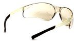 Pyramex Ztek Safety Glasses, Black Frame, Indoor-Oudoor Mirror Lens