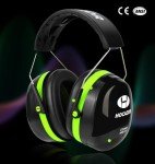 Hocazor HZ012 NRR 28dB Safety Earmuffs, Deeper Ear Space Passive Hearing Protections Durable Ear Proetctors, for Woodworking, Construction, Manufacturing, Shooting - Green