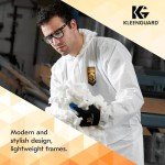 KLEENGUARD™ V30 Maverick™ Safety Glasses (56567), Clear Lenses with KleenVision™ Anti-Fog coating, Black Frame, Carrying Case, Eyewear for Men and Women