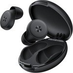 Ear Plugs for Sleeping Noise Cancelling, 45db Ear Plugs for Noise Reduction with 8 Eartips, Reusable Noise Cancelling Ear Plugs for Concerts, Silicone Hearing Protection Earplugs with Case Black