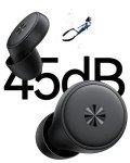 Ear Plugs for Sleeping Noise Cancelling, 45db Ear Plugs for Noise Reduction with 8 Eartips, Reusable Noise Cancelling Ear Plugs for Concerts, Silicone Hearing Protection Earplugs with Case Black