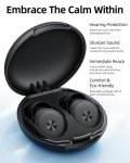 Ear Plugs for Sleeping Noise Cancelling, 45db Ear Plugs for Noise Reduction with 8 Eartips, Reusable Noise Cancelling Ear Plugs for Concerts, Silicone Hearing Protection Earplugs with Case Black