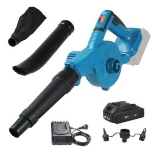 NEWONE Small Leaf Blower Cordless Compatible with Makita 18V Battery,157MPH/64CFM Lightweight Mini Hand Electric Leaf Vacuum for Lawn Care with Battery and Charger,2 Speed
