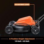 LawnMaster ME1218X Electric Lawn Mower 12AMP 19-Inch