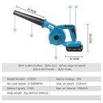 NEWONE Small Leaf Blower Cordless Compatible with Makita 18V Battery,157MPH/64CFM Lightweight Mini Hand Electric Leaf Vacuum for Lawn Care with Battery and Charger,2 Speed