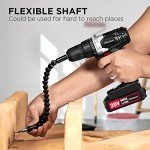 AVID POWER 20V MAX Lithium lon Cordless Drill, Power Drill Set with 3/8-Inch Keyless Chuck, Variable Speed, 16 Position and 22pcs Drill Bits (Black)