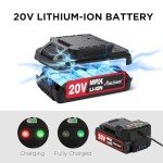 AVID POWER 20V MAX Lithium lon Cordless Drill, Power Drill Set with 3/8-Inch Keyless Chuck, Variable Speed, 16 Position and 22pcs Drill Bits (Black)