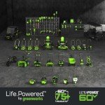 Greenworks 60V 13" Cordless String Trimmer & Leaf Blower Combo Kit, 4.0 Ah Battery and Charger Included