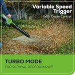 Greenworks 60V 13" Cordless String Trimmer & Leaf Blower Combo Kit, 4.0 Ah Battery and Charger Included