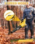 VERVEWAVE Cordless Leaf Blower for Dewalt 20V Max Battery (No Battery), Electric Leaf Blower Cordless Up to 500CFM with 5-Speed Mode, Powerful Leaf Blower for Lawn Care Dust/Snow Blowing (Tool Only)