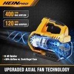 HEINPRO Cordless Leaf Blower for Dewalt 20V Max Battery (Battery not Included) 400CFM Electric Leaf Blower Cordless, Variable Speed, Turbo Mode, Leaf blowers Battery Powered for Lawn Care, Yard