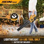 HEINPRO Cordless Leaf Blower for Dewalt 20V Max Battery (Battery not Included) 400CFM Electric Leaf Blower Cordless, Variable Speed, Turbo Mode, Leaf blowers Battery Powered for Lawn Care, Yard