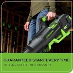 Greenworks 80V 700 CFM Cordless Leaf Blower - Commercial-Grade Power, 45-Min Rapid Charger for Wet Leaves & Heavy Debris (Includes 2.5Ah Battery)