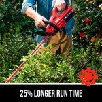 SKIL PWR CORE 40 Brushless 40V 24” Cordless Hedge Trimmer Kit with Dual Action Blade, 3/4'' Cut Capacity, Includes 2.5Ah Battery and Auto PWR Jump Charger - HT4221-10