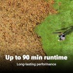 WORX Nitro 40V Cordless Leaf Blower, Quiet Electric Leaf Blower Cordless with Battery and Charger for Lawn Care Up to 180 MPH & 530 CFM, PowerShare, WG581.1
