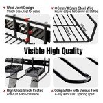 UNITEDPOWER Wall Mounted Power Tool Organizer Holder, Heavy Duty Utility Storage Rack With Shelf for Battery Powered Hand Tools, Workshop, Shed, Garage, Home
