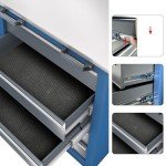 LARBANKE Combination Tool Chest,3 Different Types Tool Cabinets with Stainless Countertop,5-Drawer/7-Drawer/8-Drawer Rolling Tool Chest with Connected Buckle,Tool Cabinet with Wheels and Foot Pad