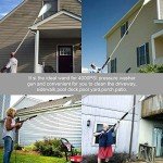 Selkie 120inch Stainless Steel Pressure Washer Extension Wand Power Washer Lance with Spray Nozzle Tips,30°,90°Curved Rod, 1/4’’Quick Connect, Replacement for Anti-Leaked Ring 4000 PSI…