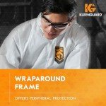 KleenGuard™ V30 Nemesis™ Safety Glasses (25676), Clear Lenses, Black Frame, Unisex Eyewear for Men and Women (12 Pairs/Case)