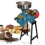 NAIZEA Electric Grain Mill 3000W - Wet Dry Cereals Grinder, Corn Mill, Heavy Duty Commercial Grain Grinder Machine, Wheat Feed Flour Mill With Funnel