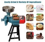 NAIZEA Electric Grain Mill 3000W - Wet Dry Cereals Grinder, Corn Mill, Heavy Duty Commercial Grain Grinder Machine, Wheat Feed Flour Mill With Funnel