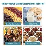 NAIZEA Electric Grain Mill 3000W - Wet Dry Cereals Grinder, Corn Mill, Heavy Duty Commercial Grain Grinder Machine, Wheat Feed Flour Mill With Funnel