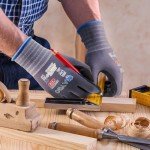 KAYGO Safety Work Gloves MicroFoam Nitrile Coated, 3 Pairs KG18NB,Seamless Knit Nylon Glove for Men and Women, Ideal for Automotive,Warehouse,Construction (Large,Gray)