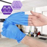 MED PRIDE Disposable Nurse Gloves Non Sterile Non-Latex Nitrile-Vinyl Exam Gloves Powder Free Single Use Large 100 Pack for Medical Cooking Cleaning