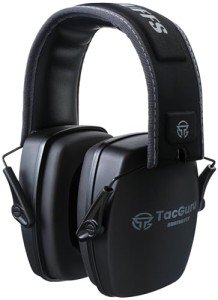 TacGuru SHOTMUFFS A – Passive Shooting Ear Protection Earmuffs, NRR 25 dB, Gun Range Hearing Protection for Shooters, Black