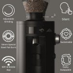 Mahlkonig X54 Allround Electric Coffee Grinder, Coffee Bean Grinder, Burr Coffee Grinder, Coffee Grinders for Home Use with Stepless Adjustment for Precise Grinds, Capacity - 250 gm (White)