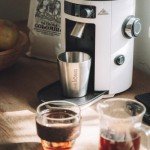 Mahlkonig X54 Allround Electric Coffee Grinder, Coffee Bean Grinder, Burr Coffee Grinder, Coffee Grinders for Home Use with Stepless Adjustment for Precise Grinds, Capacity - 250 gm (White)