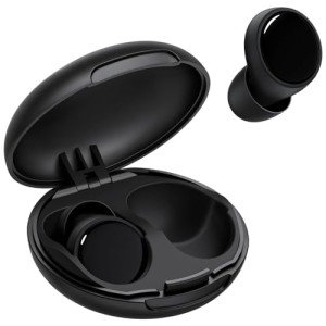 Ear Plugs for Sleeping 45dB Noise Cancelling Ear Plugs for Concerts, Focus, Travel, Work Silicone Hearing Protection Earplugs with 8 Tips (XS-L) Reusable Noise Reduction Ear Plug for Snoring Black