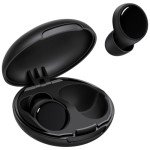Ear Plugs for Sleeping 45dB Noise Cancelling Ear Plugs for Concerts, Focus, Travel, Work Silicone Hearing Protection Earplugs with 8 Tips (XS-L) Reusable Noise Reduction Ear Plug for Snoring Black