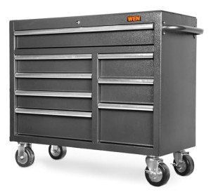 WEN 42-Inch Premium Rolling Tool Cabinet with Heavy Duty 21-Gauge Powder-Coated Steel Construction (GG422B)