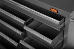 WEN 42-Inch Premium Rolling Tool Cabinet with Heavy Duty 21-Gauge Powder-Coated Steel Construction (GG422B)