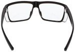 MCR Safety SR210 Swagger SR2 Series Safety Glasses with Thermo Plastic Rubber Nose Pads and Detachable Side Shields, Black Frame, Clear Lens
