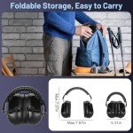 6 Pack Ear Protection Earmuffs, Shooting Ear Protection, NRR 31dB Noise Reduction Hearing Protection for Gun Range/Shooters/Mowing/Construction/Work
