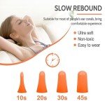 LYSIAN Soft Foam Earplugs 38dB SNR, 60 Pairs, Disposable Noise Cancelling Ear Plugs for Snoring, Work, Sleeping, Industrial, Shooting Range Hearing Protection- Orange