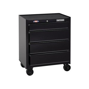 CRAFTSMAN 1000 Series 26.5-in W x 32.5-in H 4-Drawer Steel Rolling Tool Cabinet (Black)